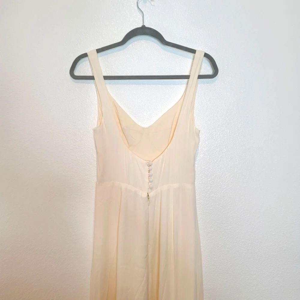 Reformation Lecce Maxi Crepe Sweetheart Neckline Gown Wedding Dress in I… - Picture 11 of 12